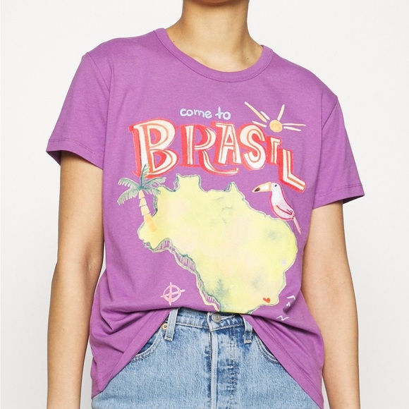 FARM Rio Tops - Farm Rio Brasil T shirt size small
